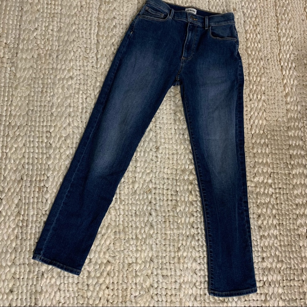 Sunday best straight high rise jeans, 2